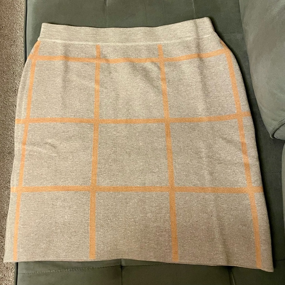 Saks Fifth Avenue Mushroom & Hazelnut Pencil Skirt